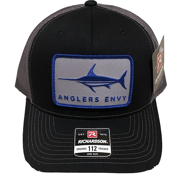 Anglers Envy Hats black with Swordfish