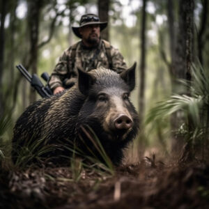 hunting wild boar